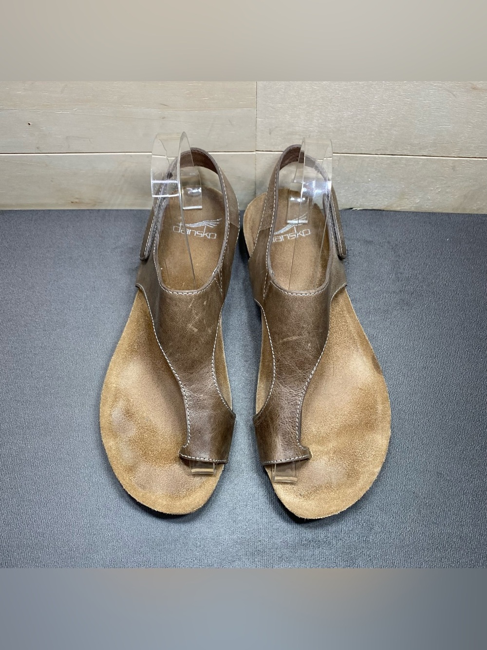 Dansko Reece Sandals Brown Leather Women's Size 7 Shoes EU37 Slingback - Picture 7 of 11